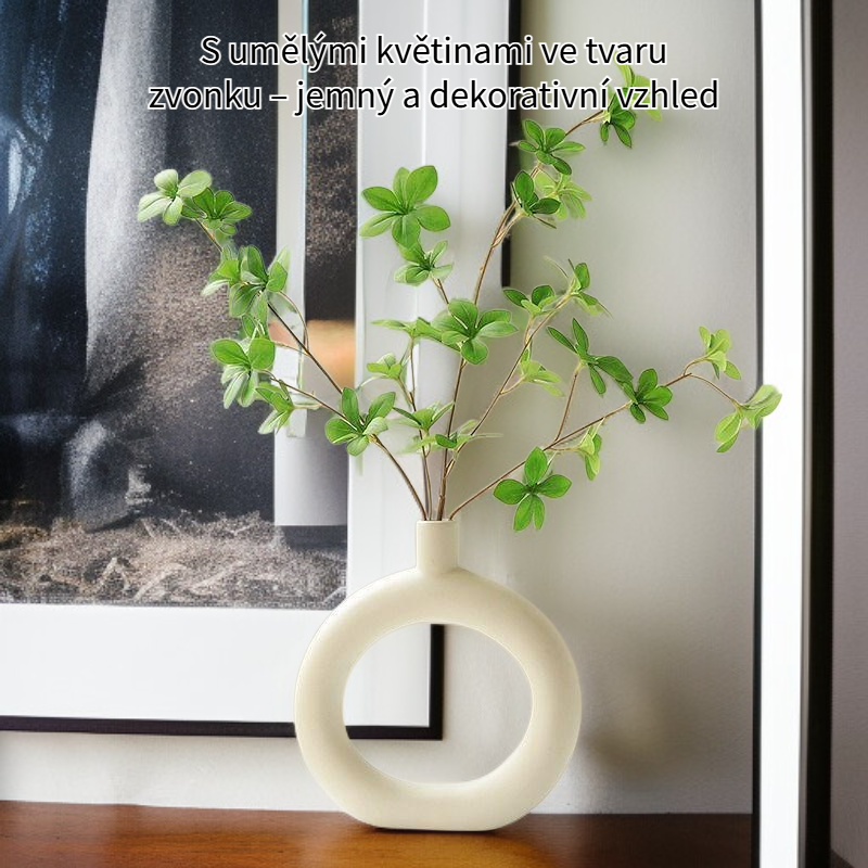 Simulované zelené rostlinné dekorace do obývacího pokoje