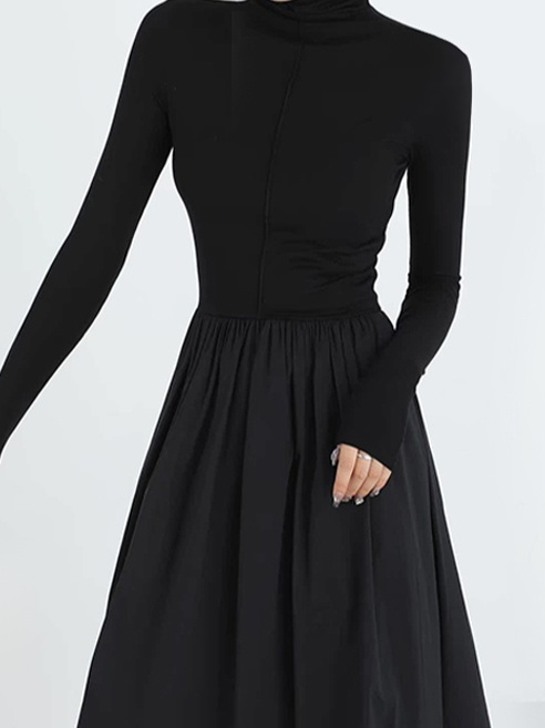 Automne et hiver Nouvelle robe classique élégante