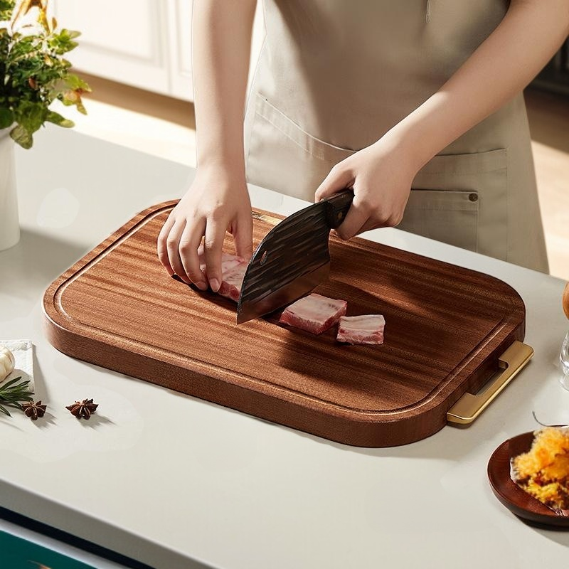 لوح تقطيع مقاوم للعفن مصنوع من خشب الصندل للاستخدام المنزلي