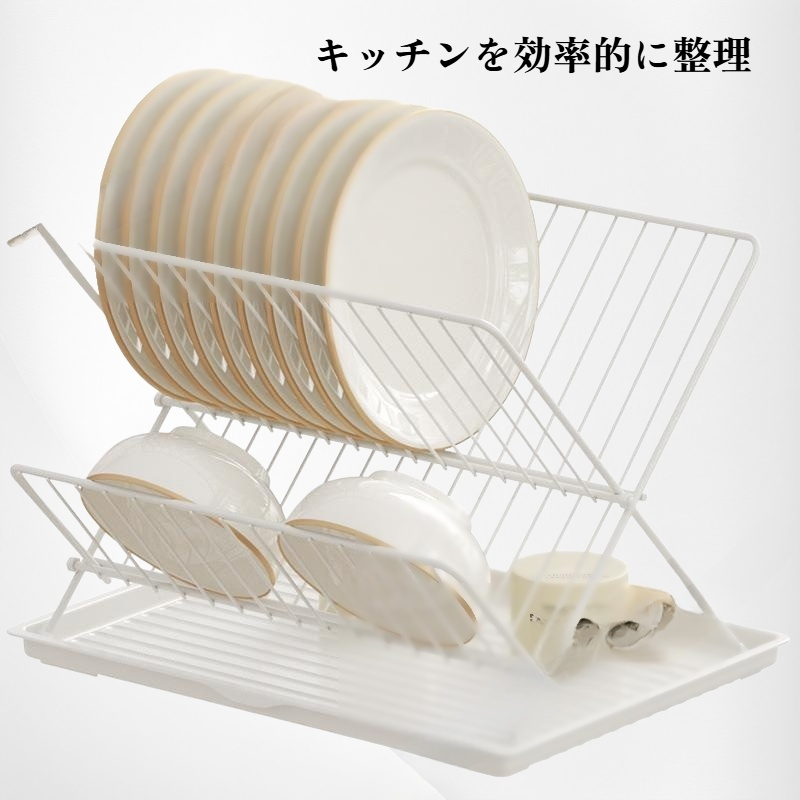 キッチン多機能食器棚 折畳み水切り台