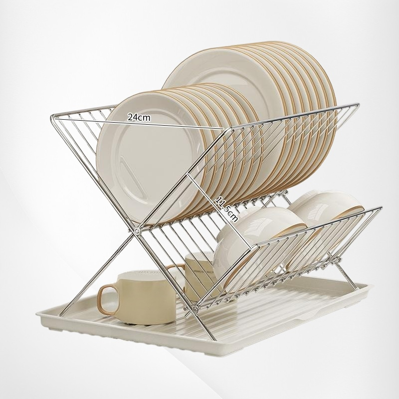 キッチン多機能食器棚 折畳み水切り台