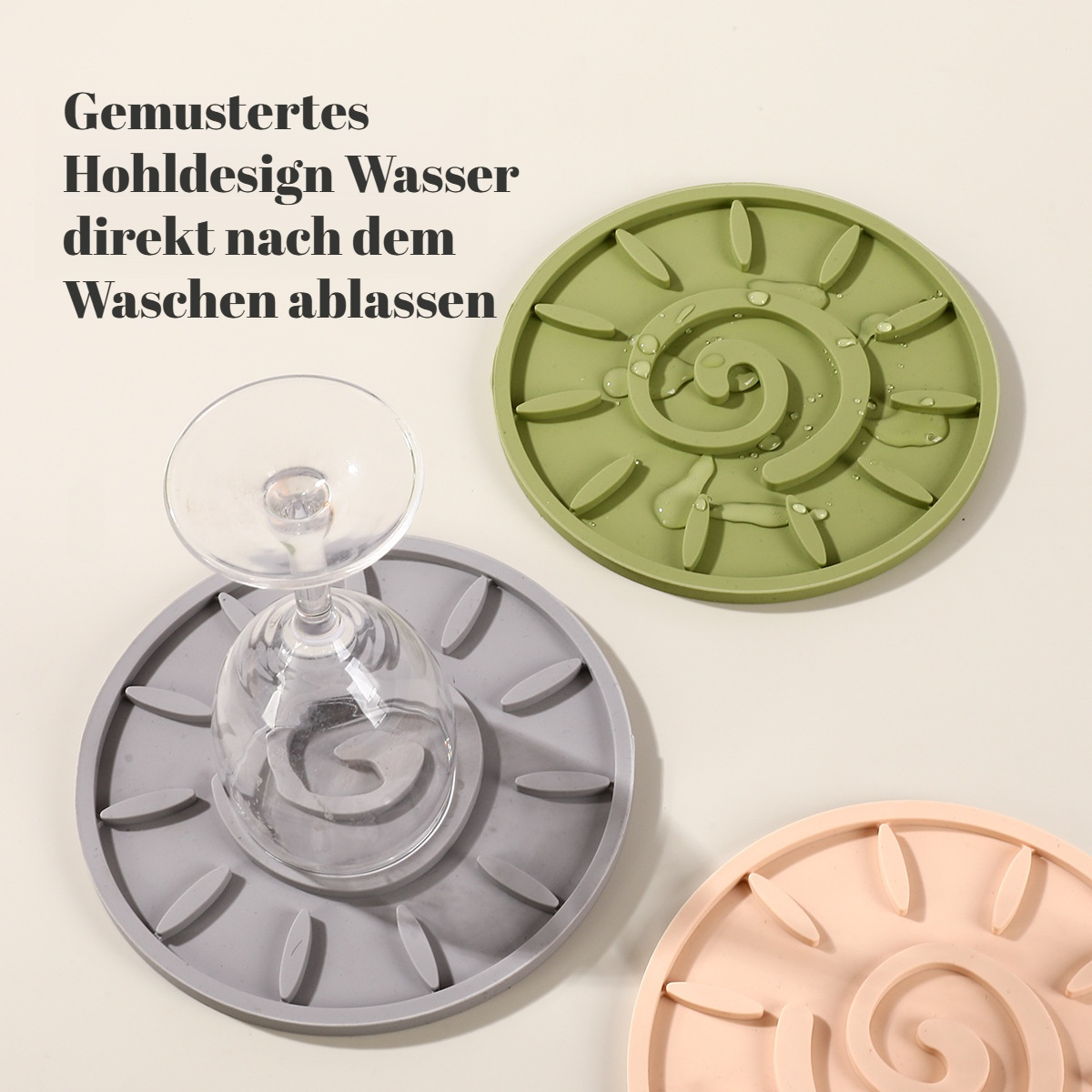 Silikon-Isolierunterlage, Tischset, Topfuntersetzer, Tassen- und Schüsseluntersetzer, hochtemperatur