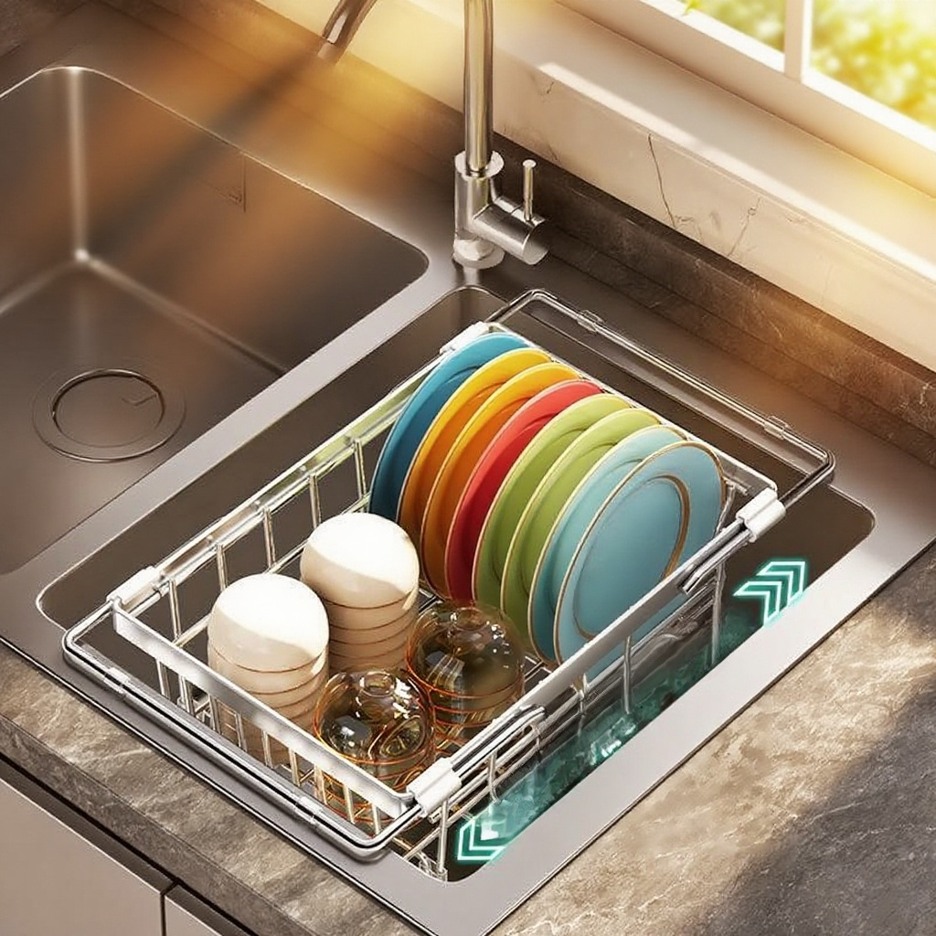 스테인리스 스틸 주방 선반