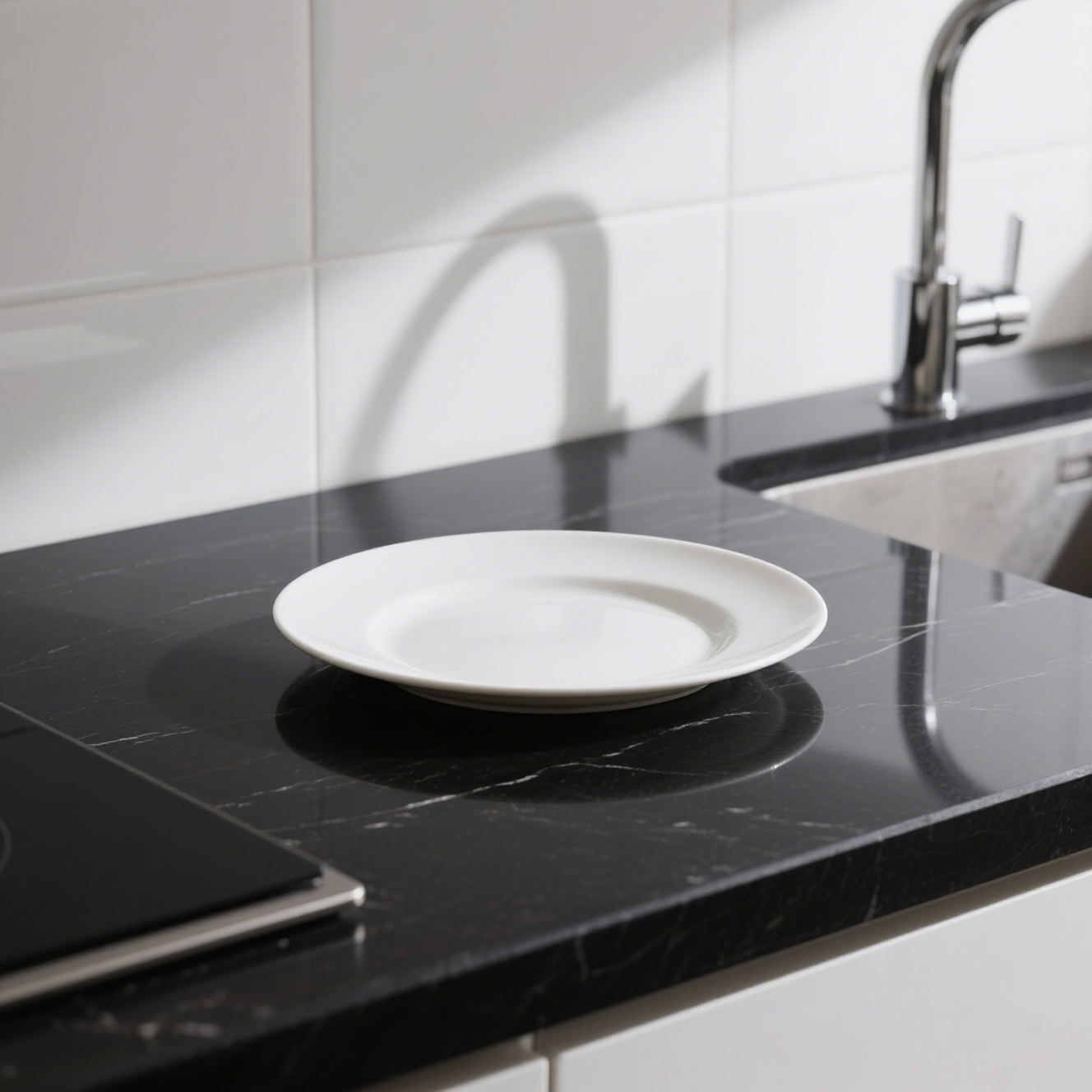 화이트 세라믹 디너 플레이트