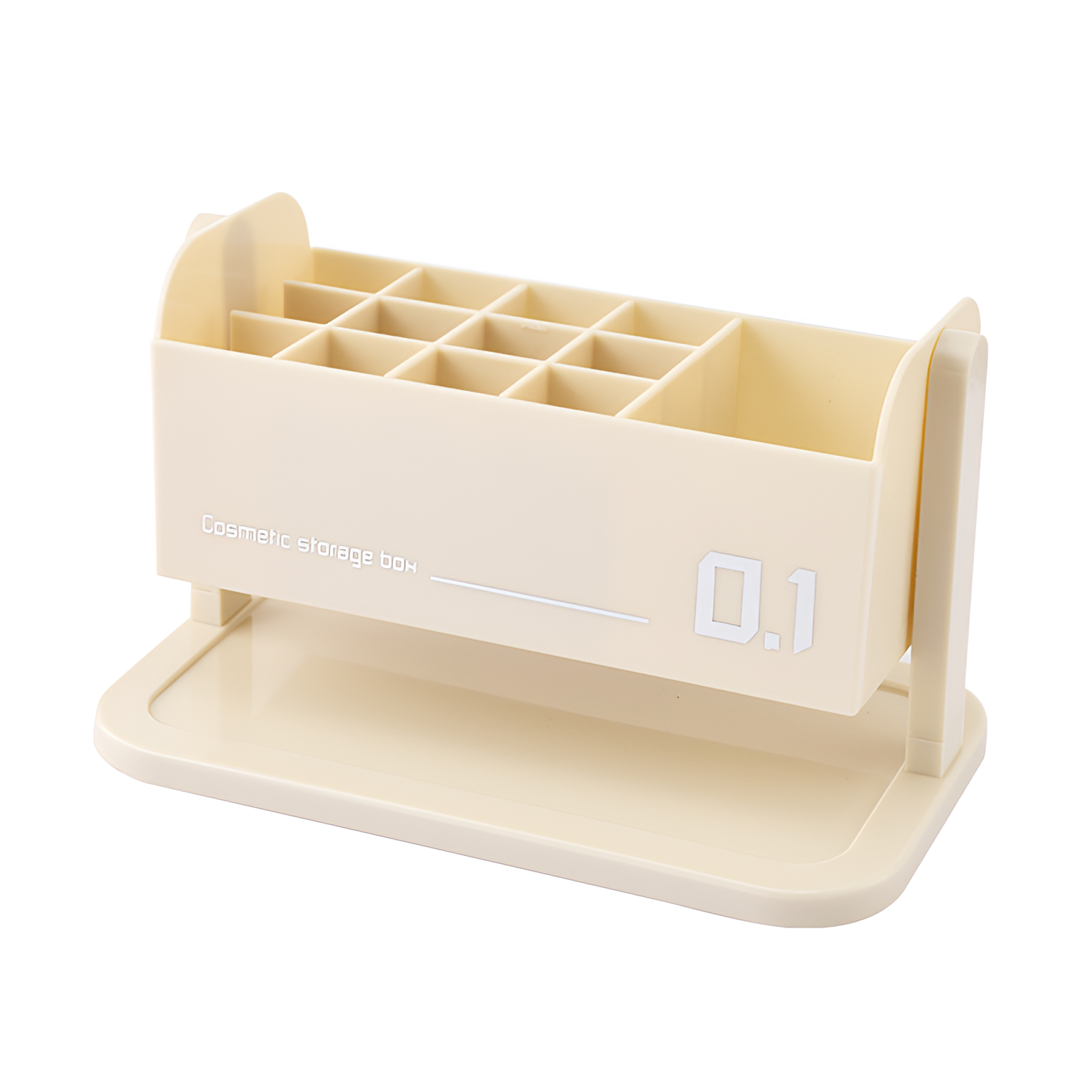 軽量で高級な大容量の口紅収納ボックス、回転可能な化粧品収納ボックス、家庭用バスルームデスクトップ仕切り収納テーブル