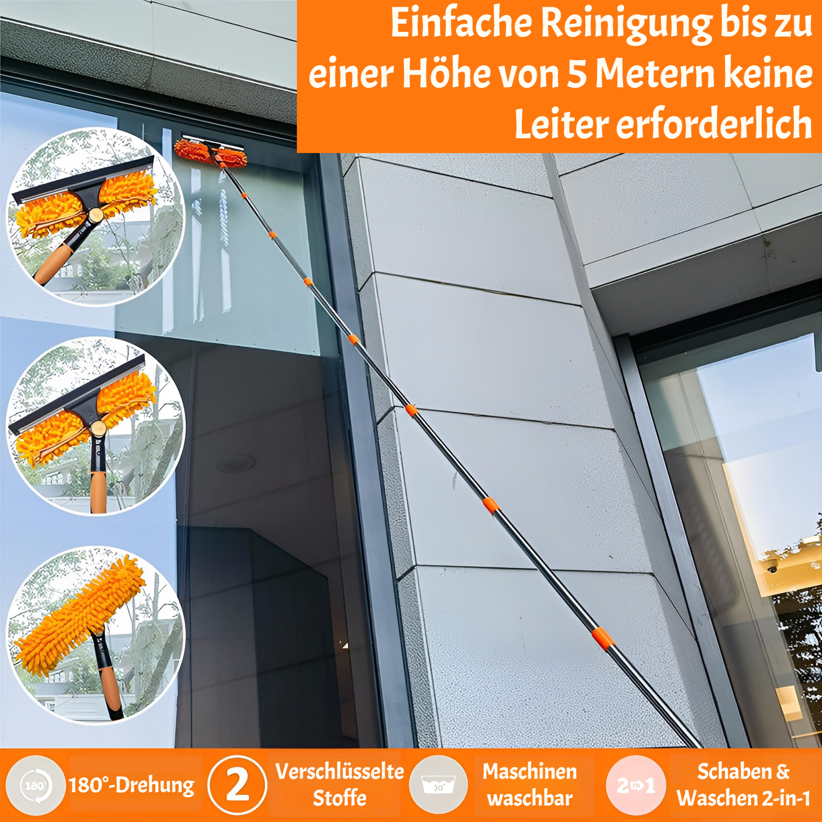 Haushaltshelfer für Glas und Fensterreinigung