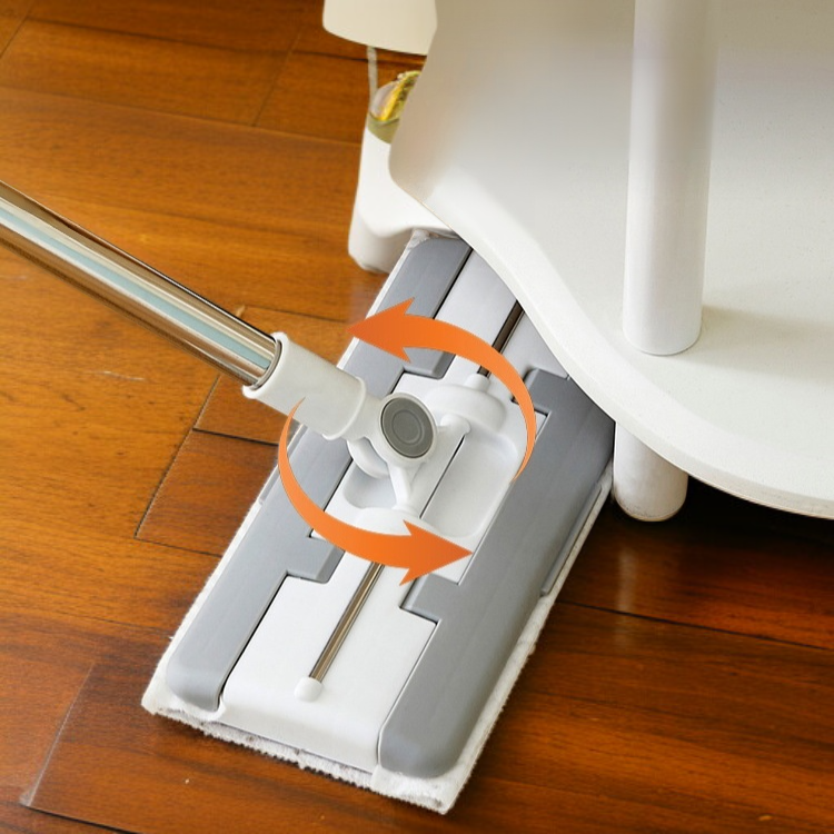 交換可能なハンドフリーモップ ウェット ドライ静電気除塵モップ レイジーモップ ホームクリーニング 交換可能な使い捨てモップ