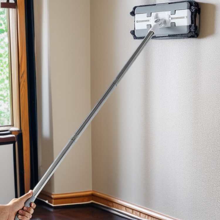 交換可能なハンドフリーモップ ウェット ドライ静電気除塵モップ レイジーモップ ホームクリーニング 交換可能な使い捨てモップ