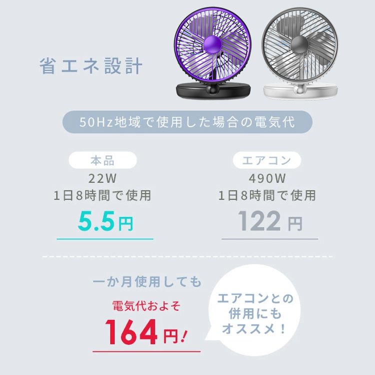 卓上・壁掛け兼用ミニファン