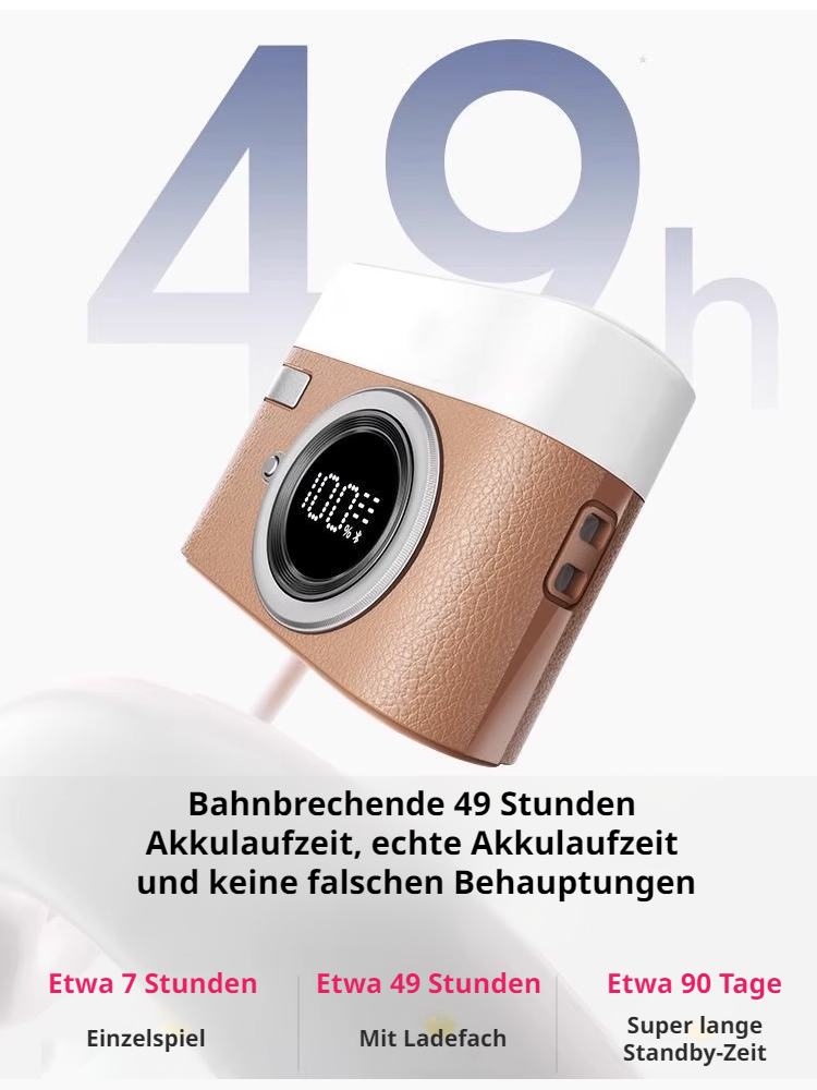 [Tiktok heißer Verkauf] Drahtloses HIFI-Bluetooth-Headset mit langer Akkulaufzeit