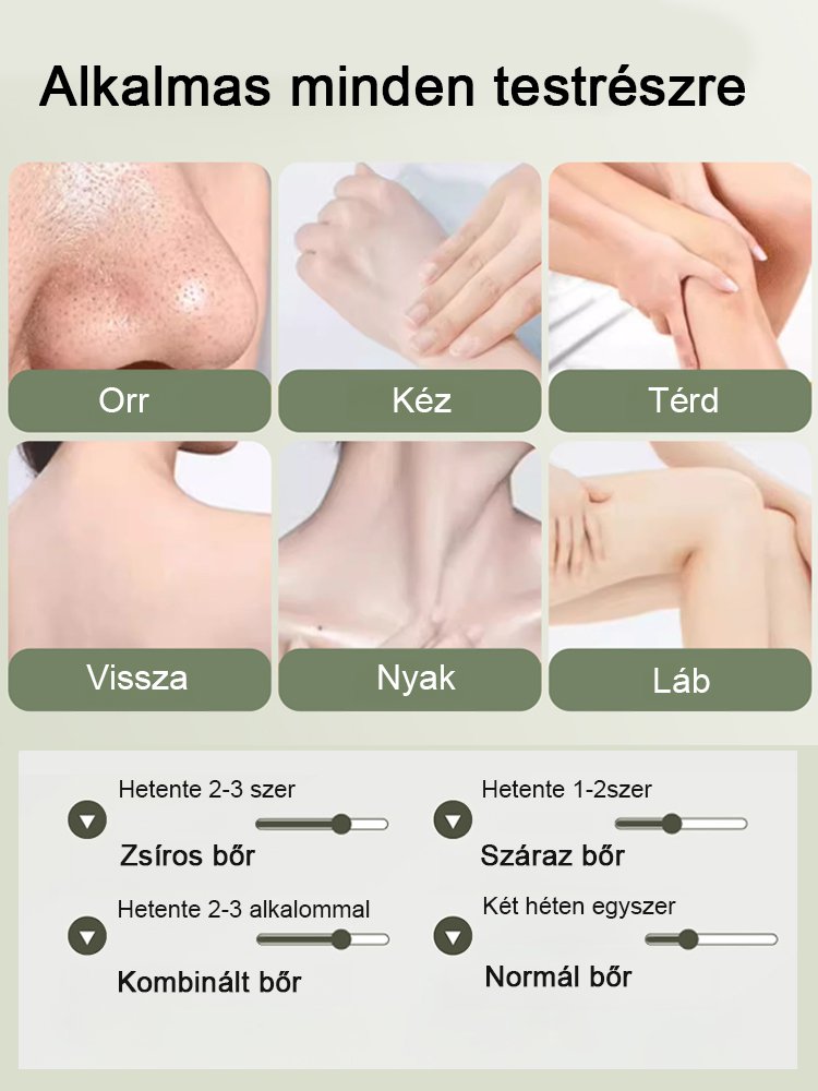 Gyógynövény kivonatokat tartalmazó ragyogást fokozó bőrradír gél