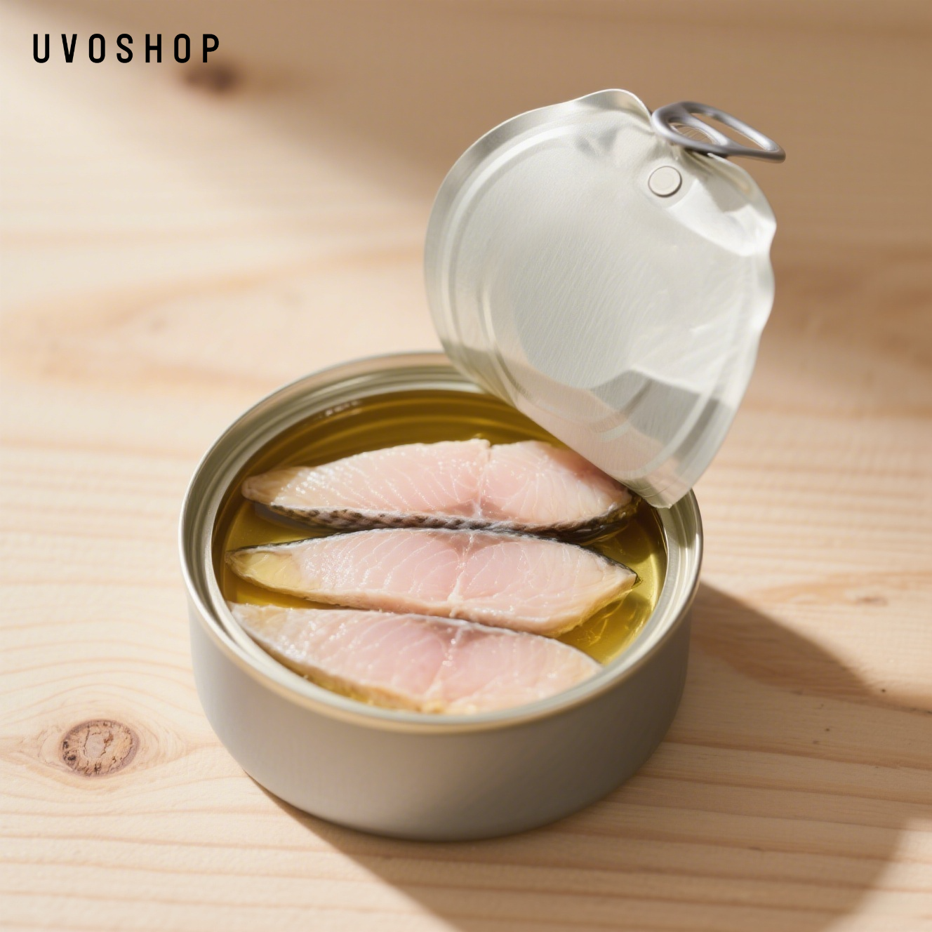 Lata de pescado caldo hidratación suplementación nutrición 12 latas