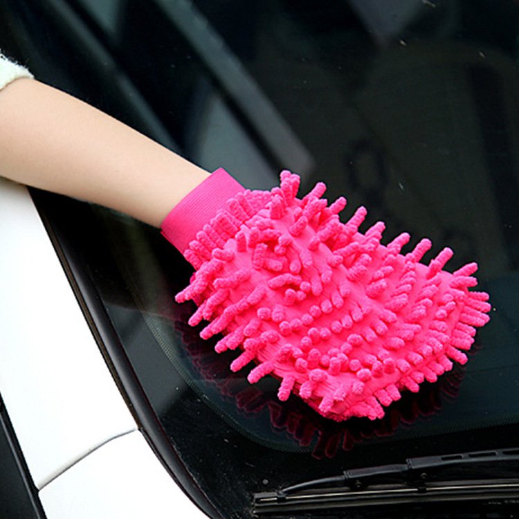Chenille gloves car wash gloves car cleaning cloth coral polyp