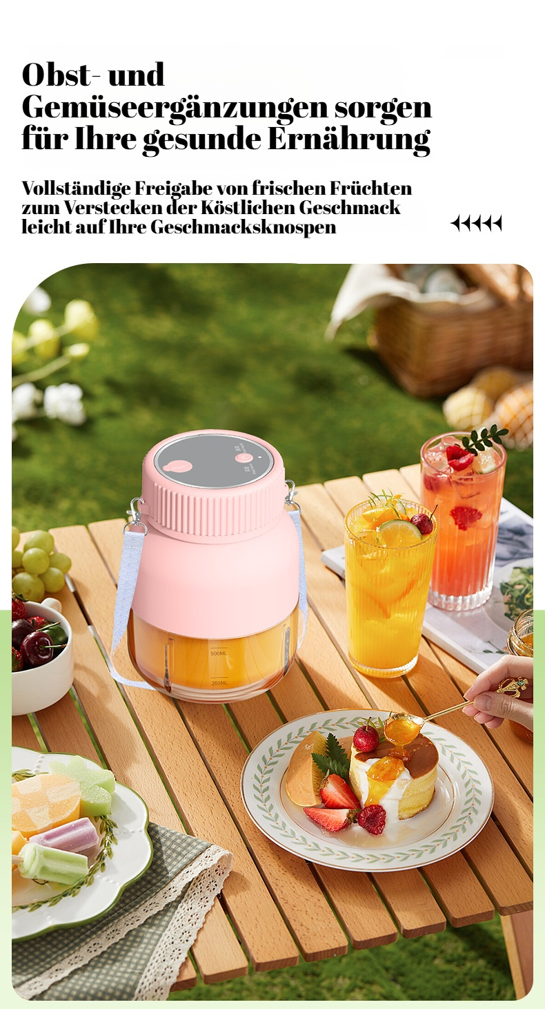Tragbarer Mixer für frisches Obst und Gemüse