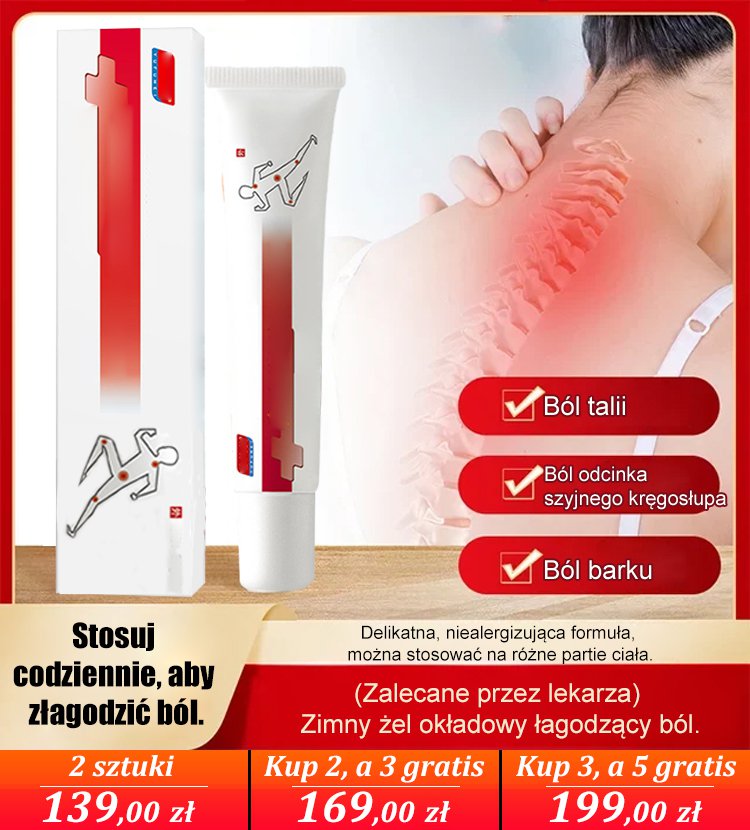 Żel przeciwbólowy na podagrę