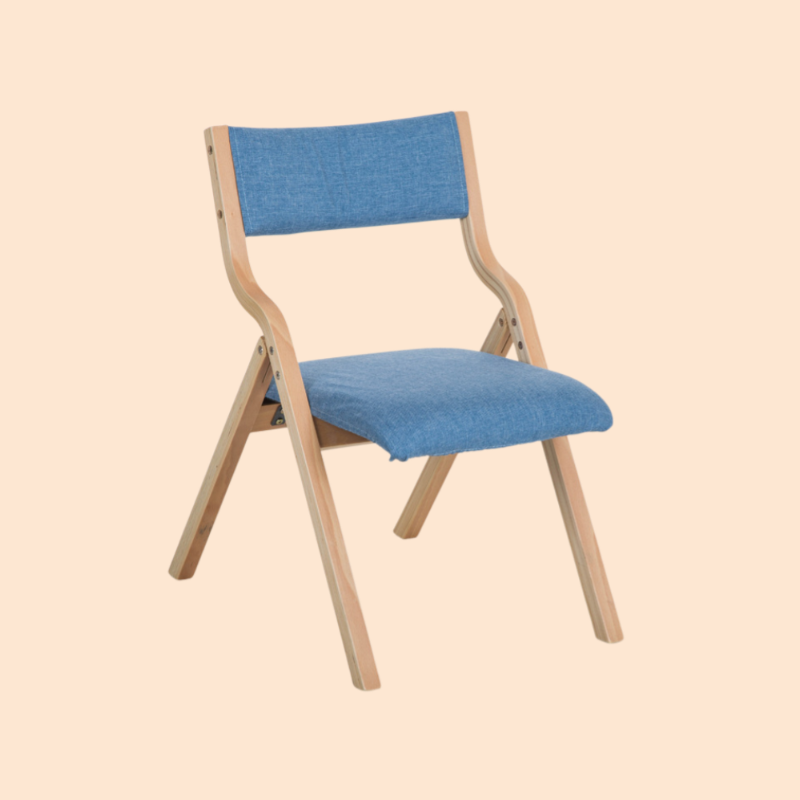 無垢材の折りたたみ椅子
