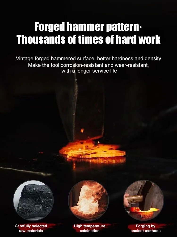 High quality hammer pattern precision steel knife