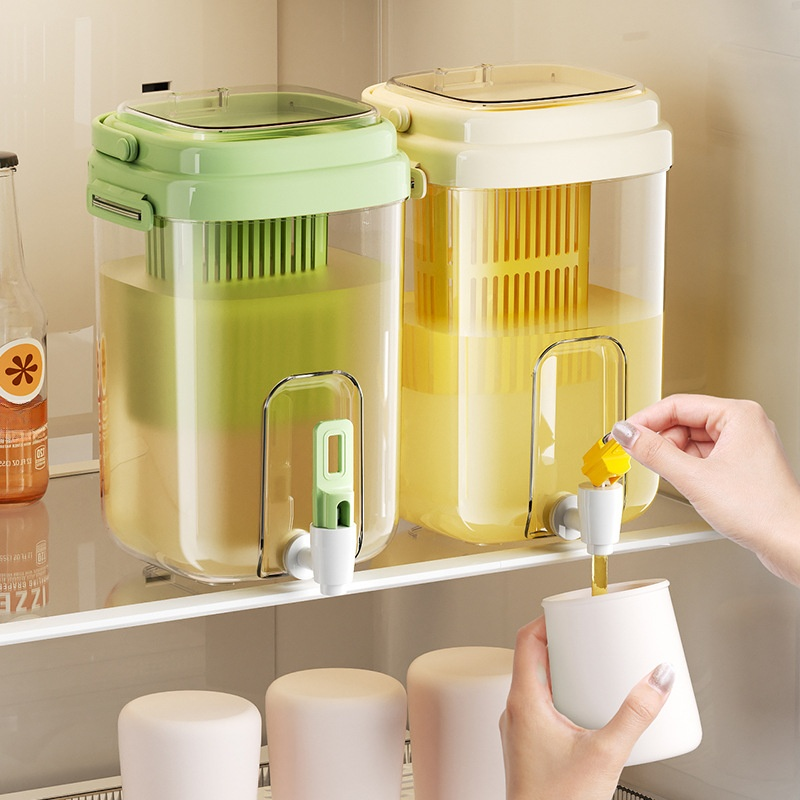 アウトドアキャンプ直飲み冷やかん冷蔵庫冷やしタップ付きビールバケツ水出しティーポットフルーツティー飲料バケツ