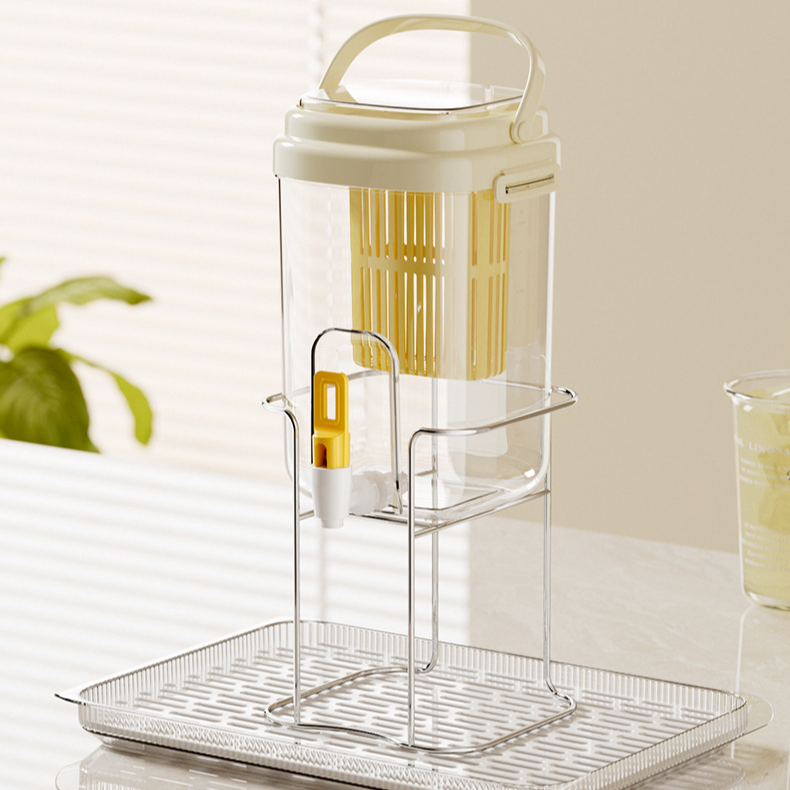 アウトドアキャンプ直飲み冷やかん冷蔵庫冷やしタップ付きビールバケツ水出しティーポットフルーツティー飲料バケツ