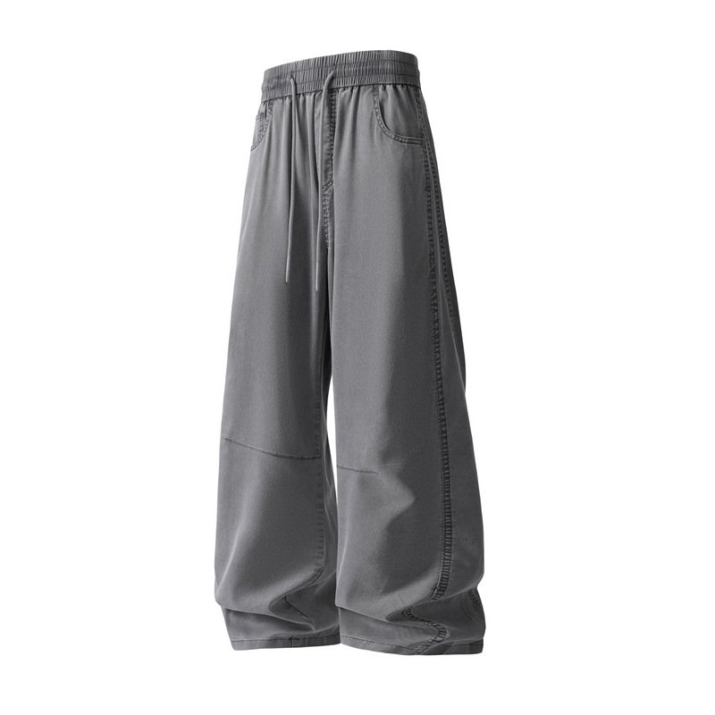 텐사 청바지 남성 여름 얇은 아이스 와이드 스트레이트 캐주얼 바지