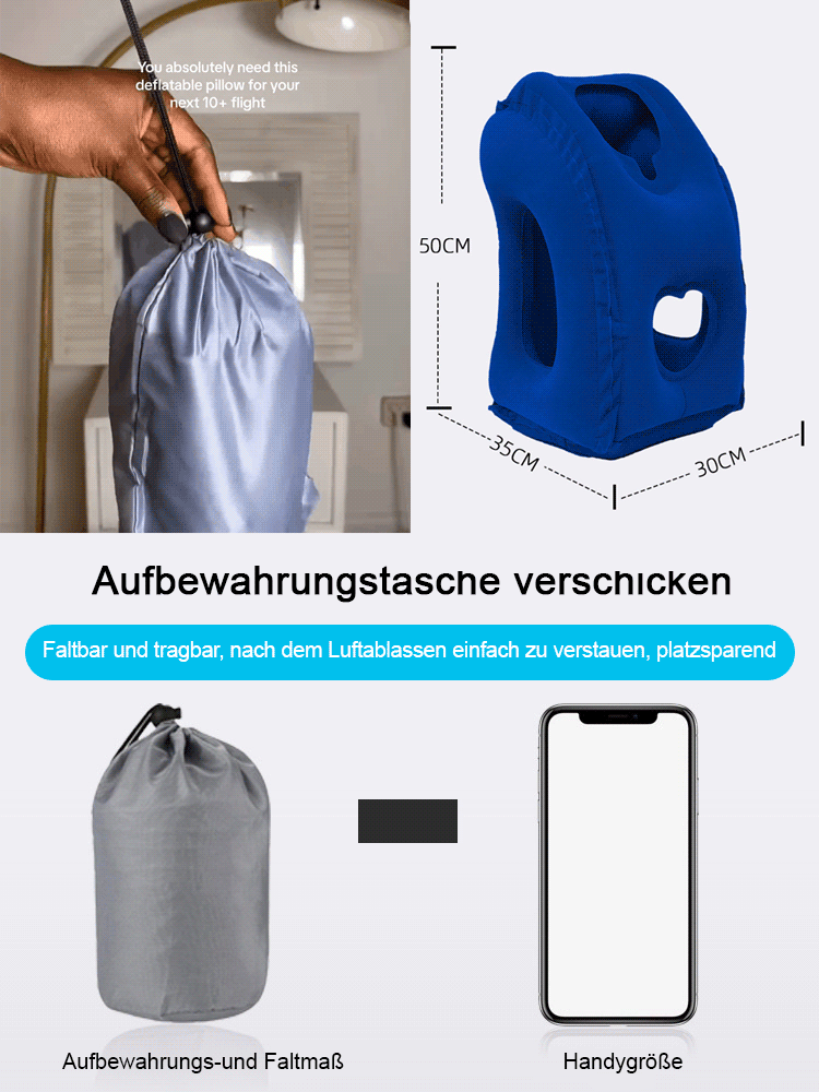 [Entspannt lange Reisen überstehen] Flugzeug-Wunderkissen zum Liegen und Schlafen