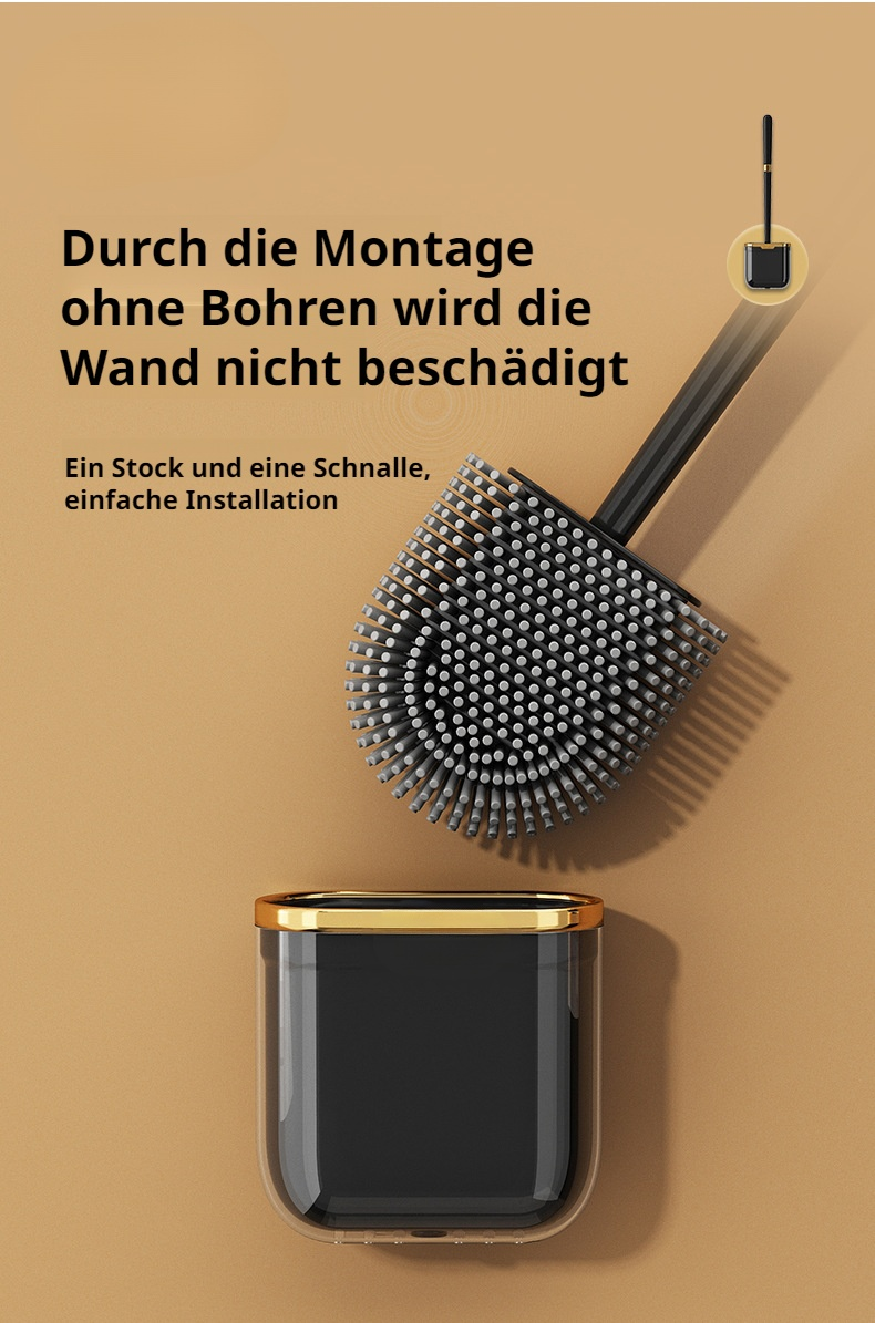 Reinigungsstarke Silikonbürste für schwer zugängliche Stellen