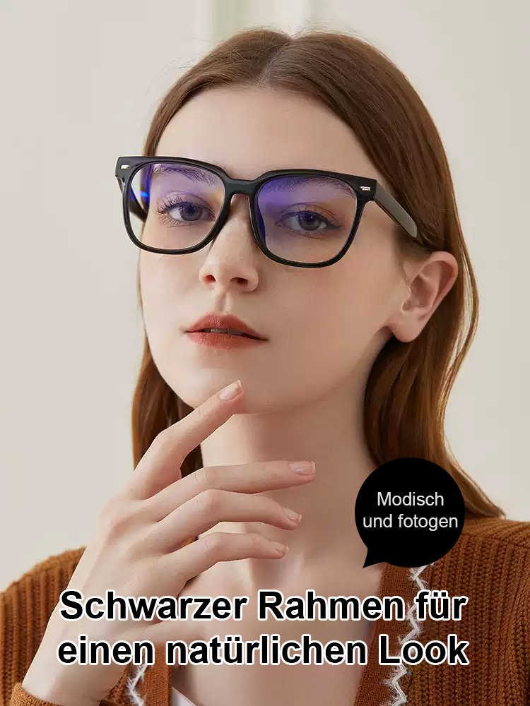 【Langanhaltender Tragekomfort ohne Druck auf die Nase】TR Blaulichtschutzbrille für Kurzsichtigkeit