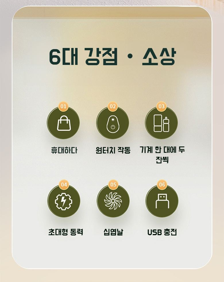 소형 충전식 착즙기로 신선한 과일주스 제조