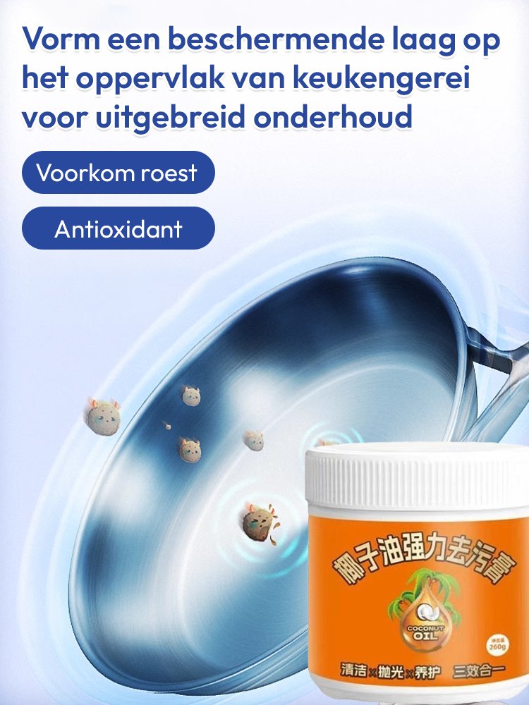 Kokosolie krachtige reinigingspasta