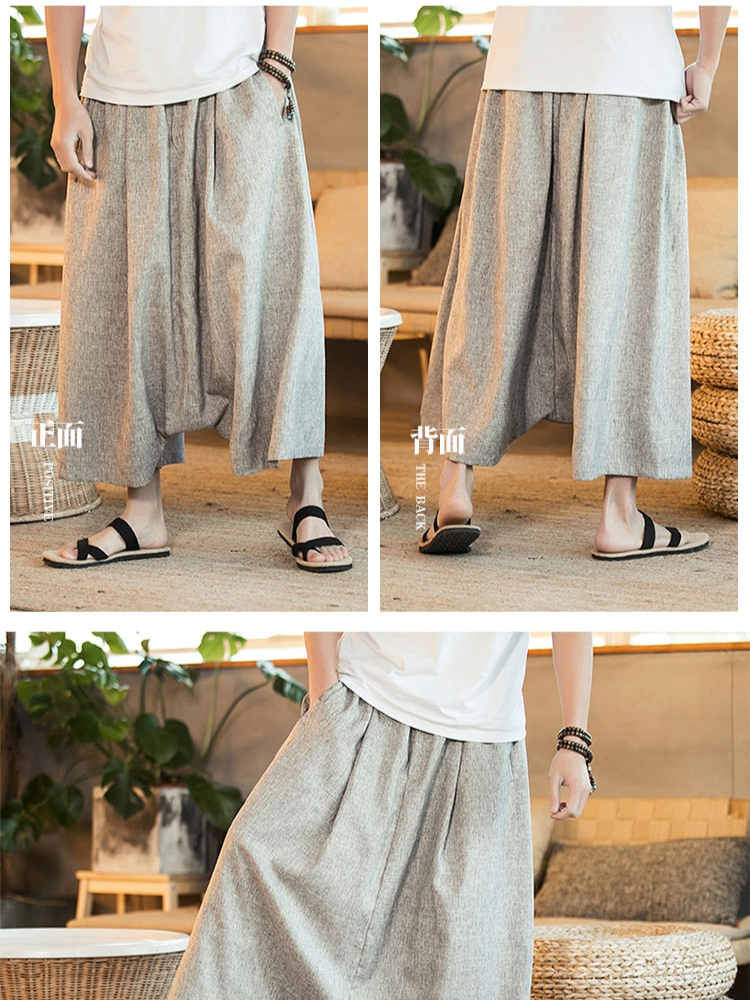 【メンズサルエルパンツ】ゆったり　解放感　爽やか 厳選した生地 ファッション