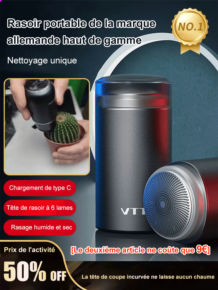 【Une touche de lisse petit Vajra】Rasoir électrique miniatures