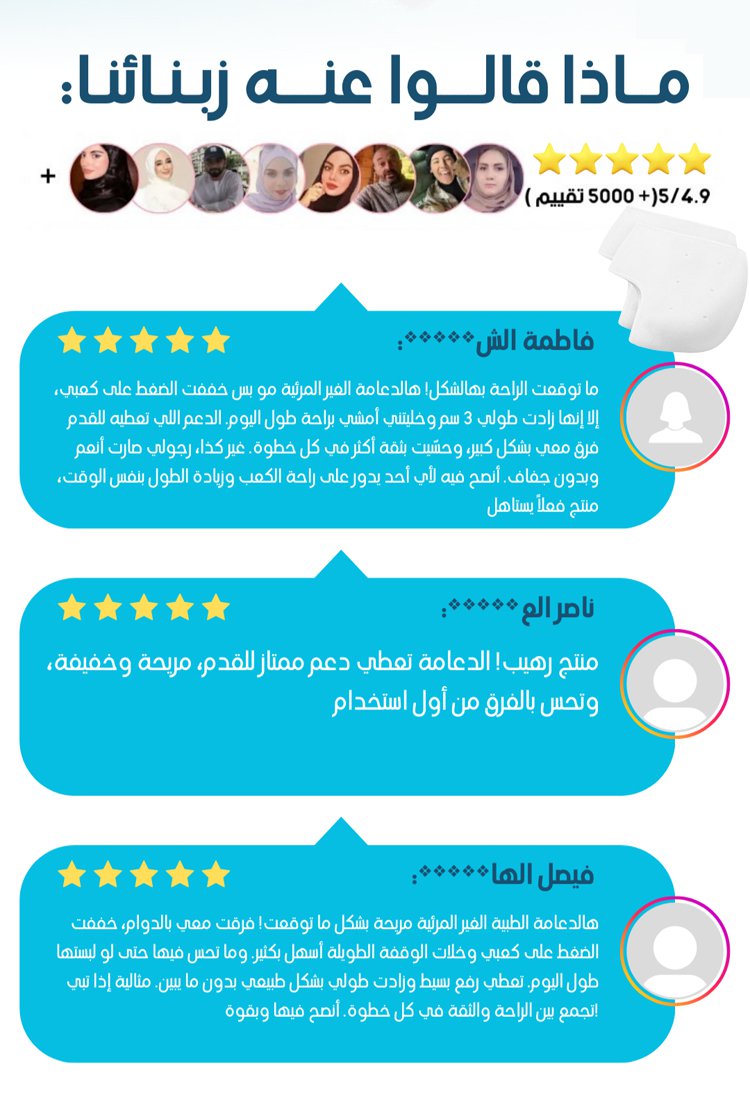 وسادة الكعب من السيليكون لتخفيف الألم في القدم(امتصاص الصدمات)