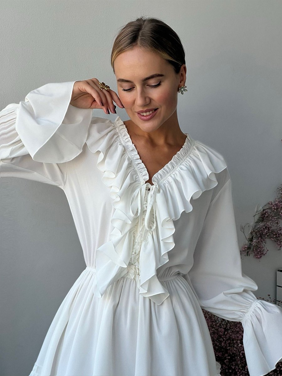 Diese neue garnitur garniges kleid macht jetzt nach amerika und in die usa ein schneeball