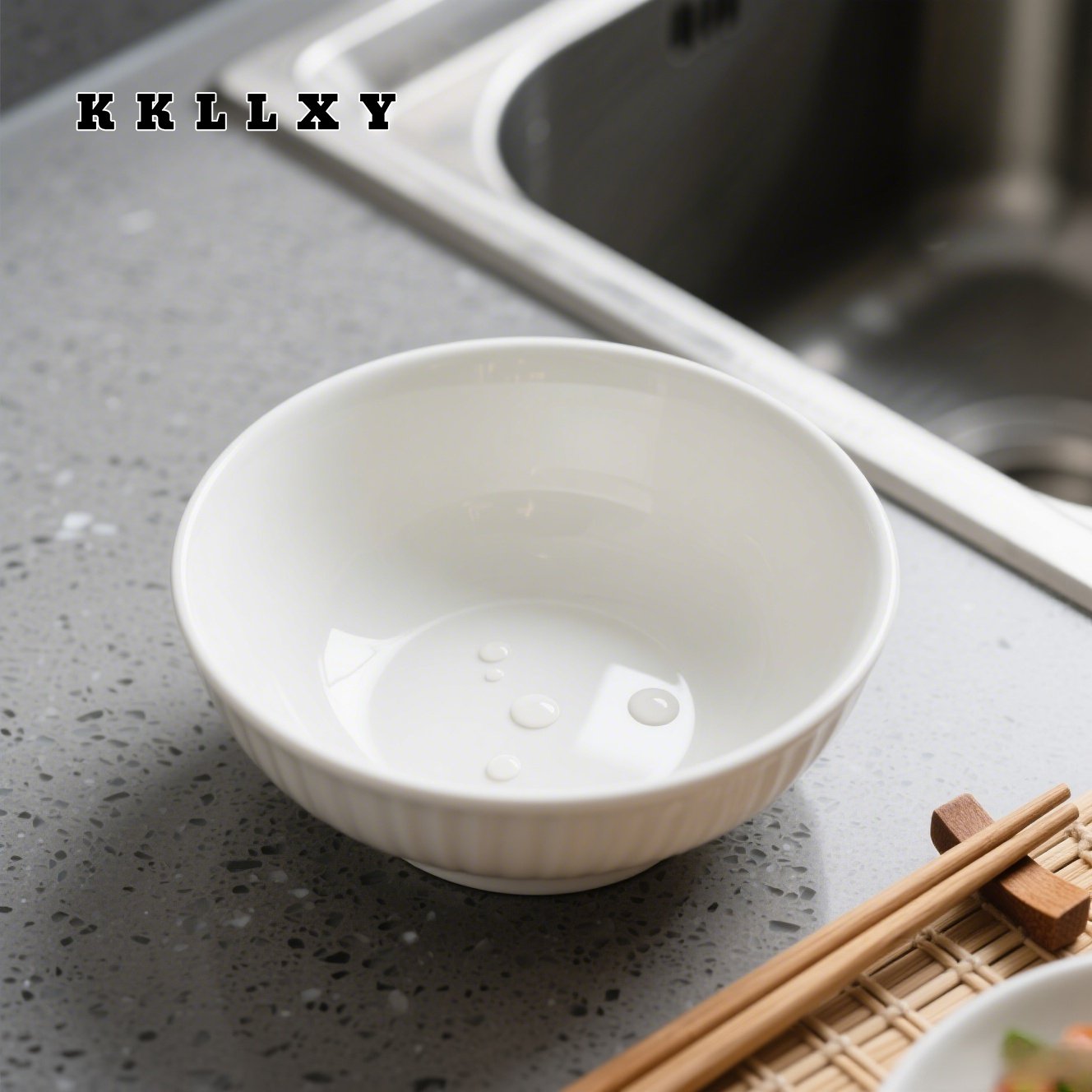 프랑스 스타일 도자기 그릇의 고급스러운 질감