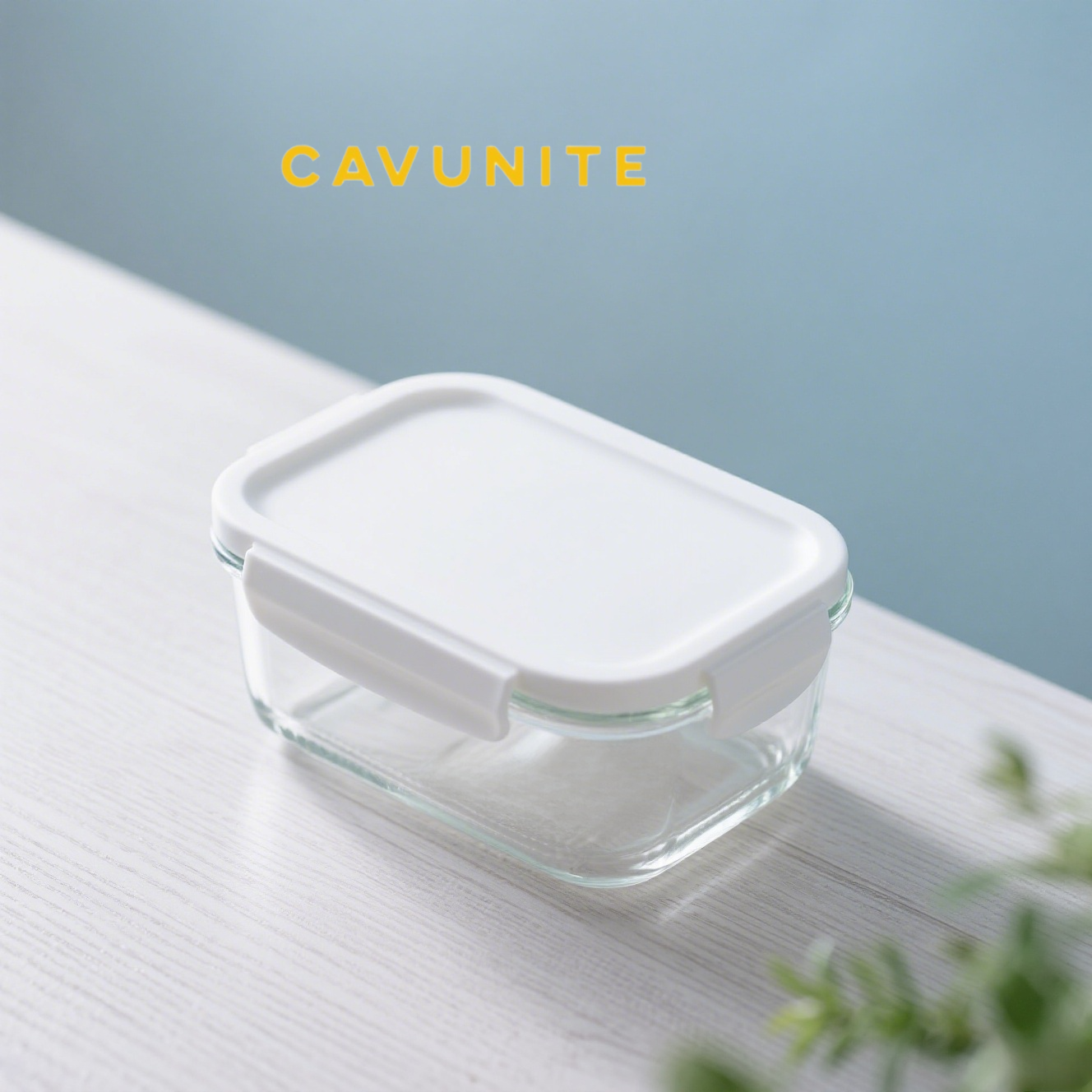 透明デザインで中身が見える長方形収納ボックス