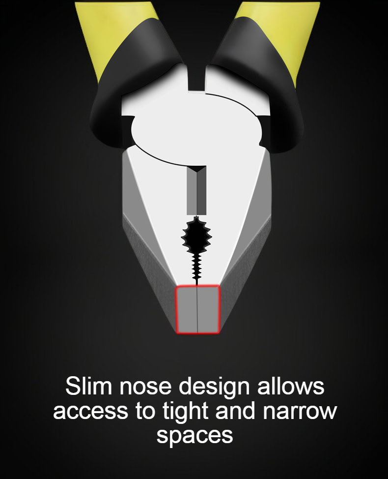 Ergonomic handle design diagonal pliers