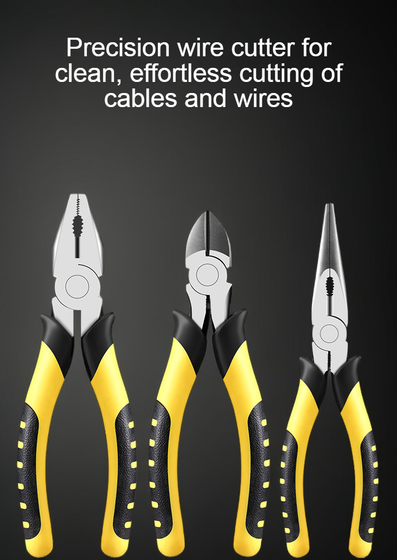 Labor-saving diagonal pliers close-up view