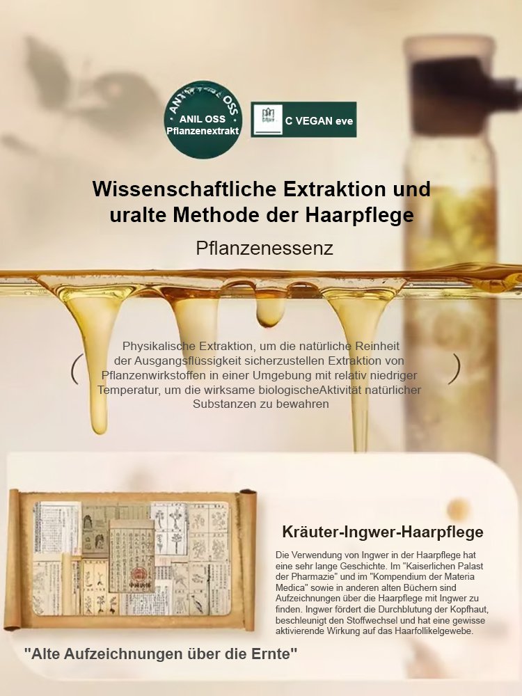 14 Tage zur Beendigung von Haarausfall】Reines natürliches Haarwuchs- und Pflegeöl-Seife