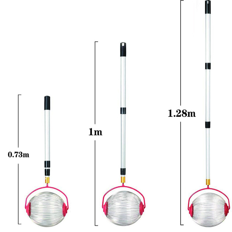 Teleskopický sběrač ovoce s válcem bez nutnosti ohýbání