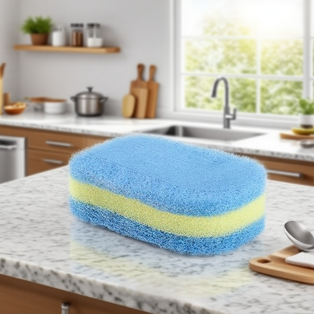 주방 청소 두꺼운 스펀지