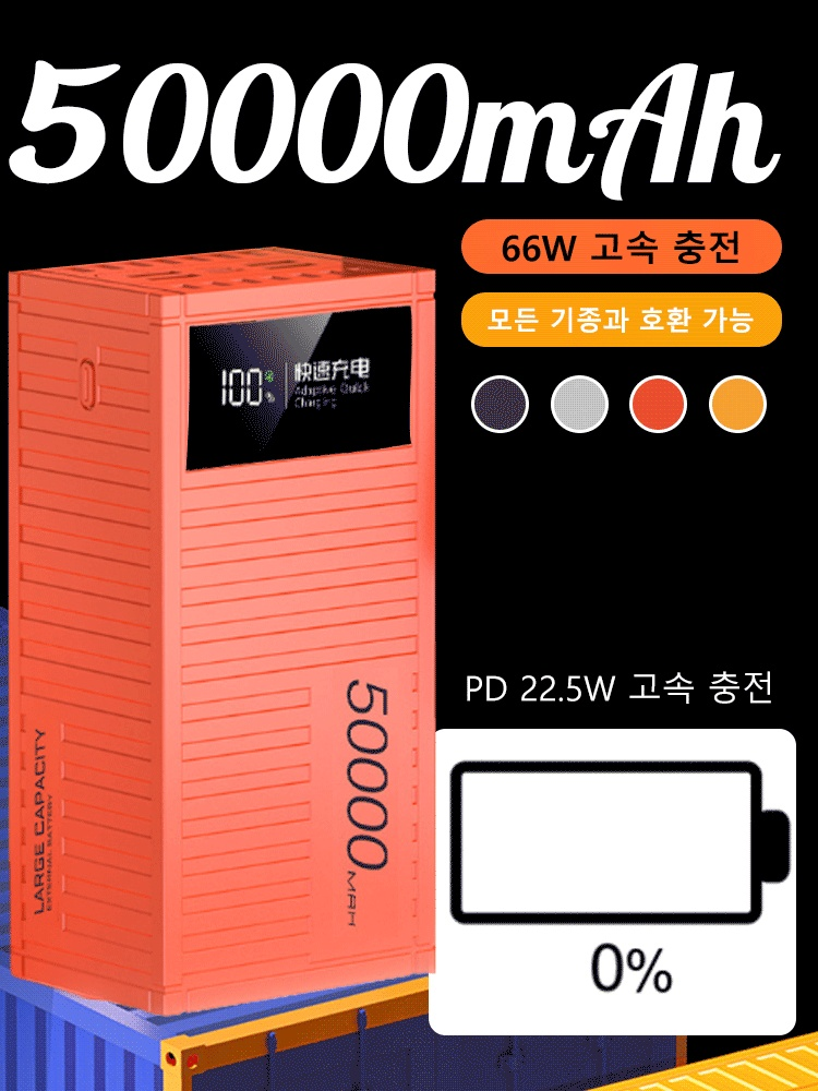 【20000mAh】초고속 충전 66W 보조배터리