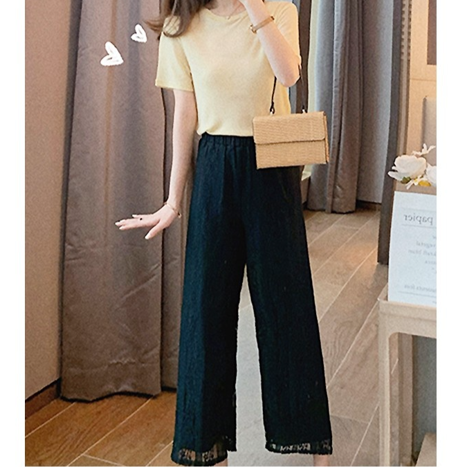 春夏コーデにおすすめの総レースパンツ