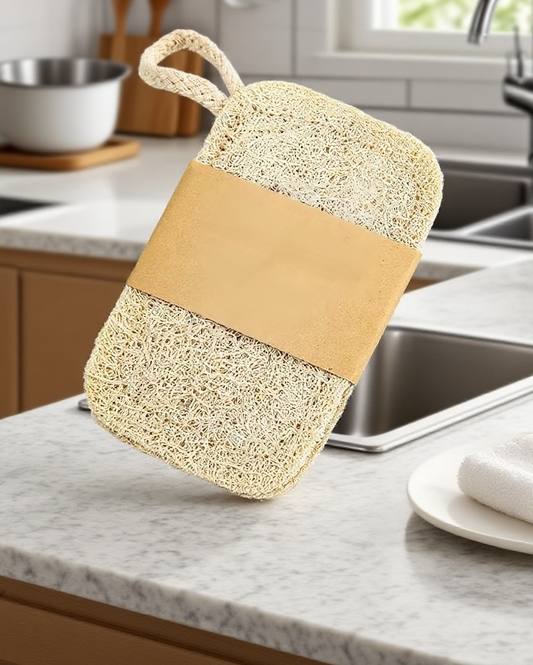 天然絲瓜絡洗碗刷產品全景圖