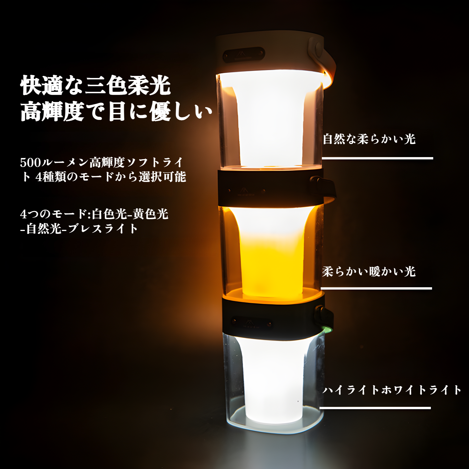 蚊取りランプ 4000mAhバッテリー寿命 蚊取りランプ 3色ソフトライト 寝室 蚊よけランプ アウトドア キャンプランプ
