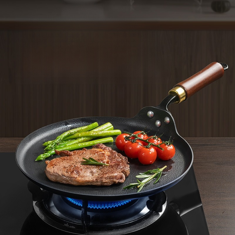 新しい無コーティングフライパン