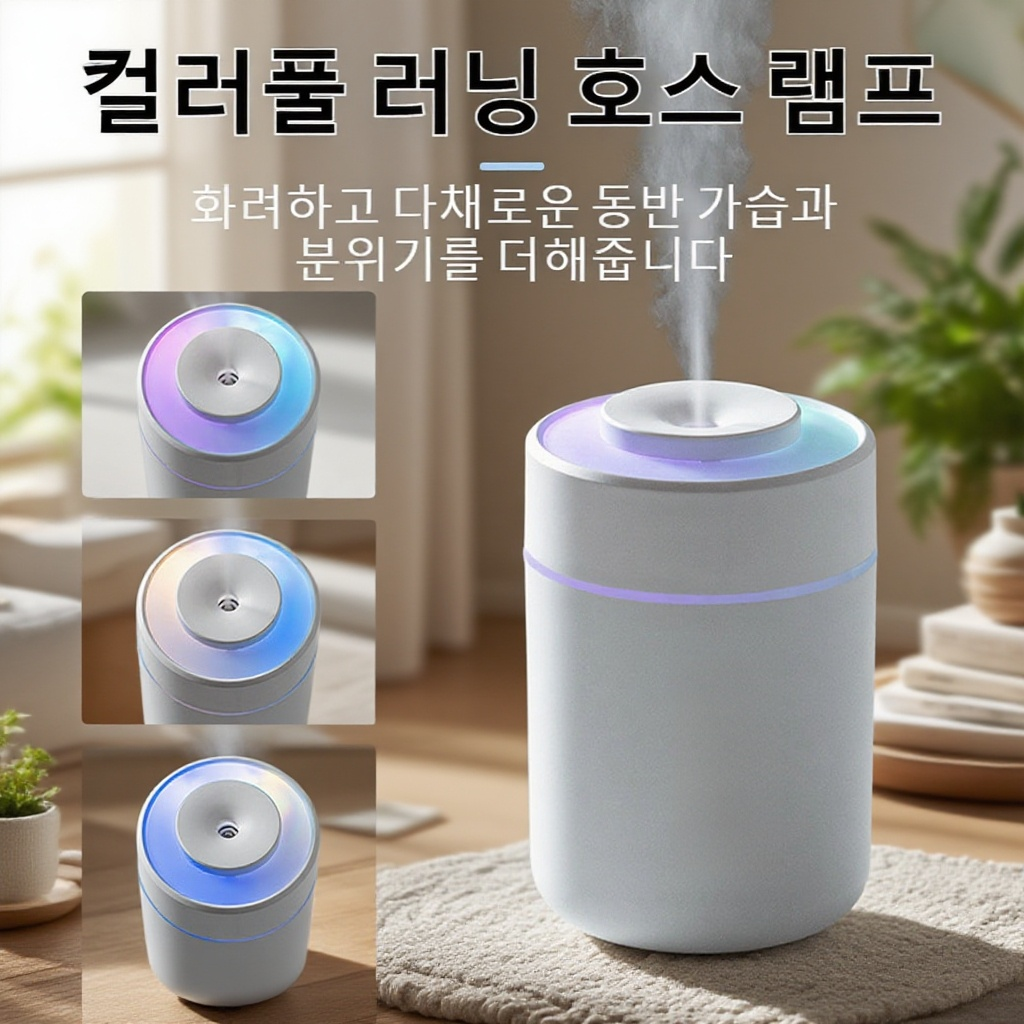 다양한 기능을 갖춘 스마트 가습기 버튼 설명