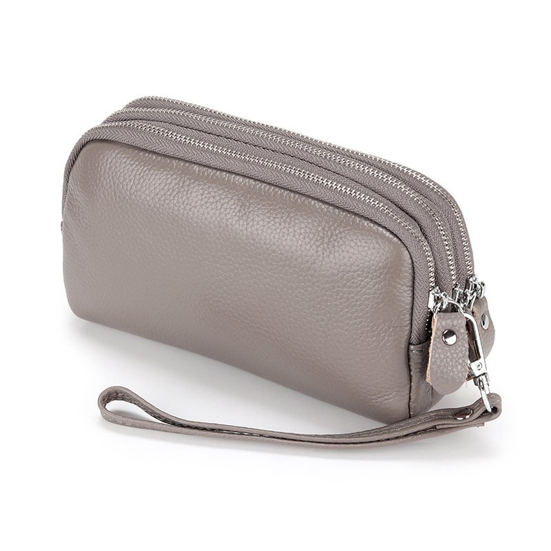 レディース多機能牛革クラッチバッグ