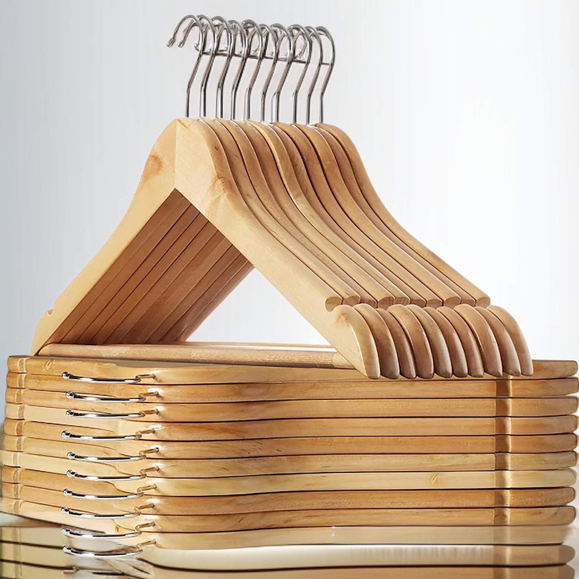 無垢材シームレスハンガー