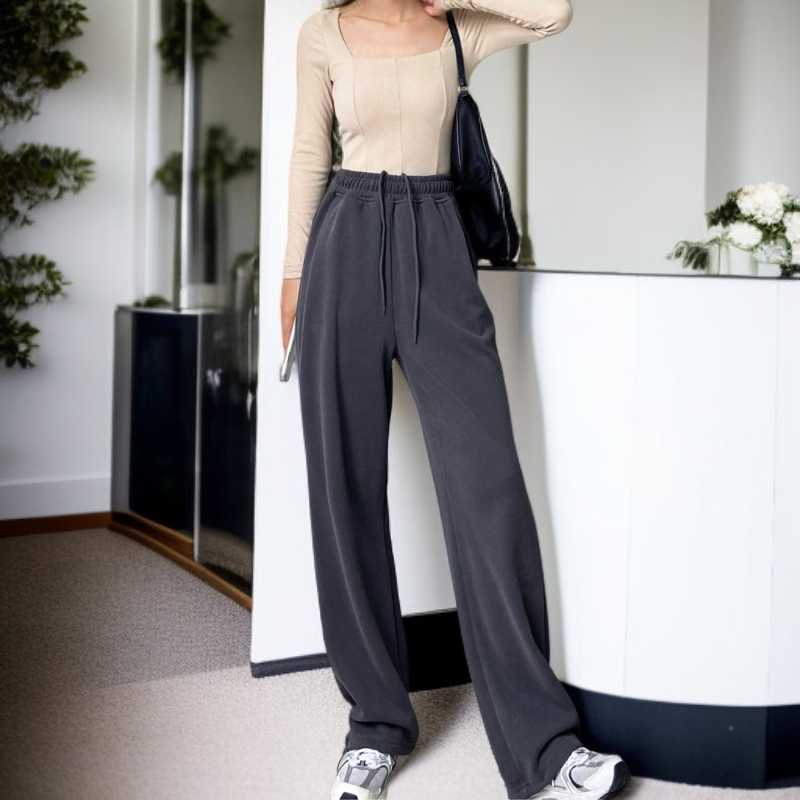 ルーズフィット・スウェットパンツ スポーツパンツ 眠る 惜しげもなく ツイード プラス