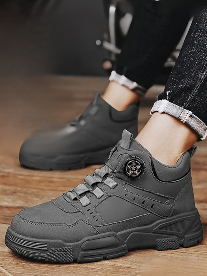 Arbeitsstiefel mit Knopf für Knopf